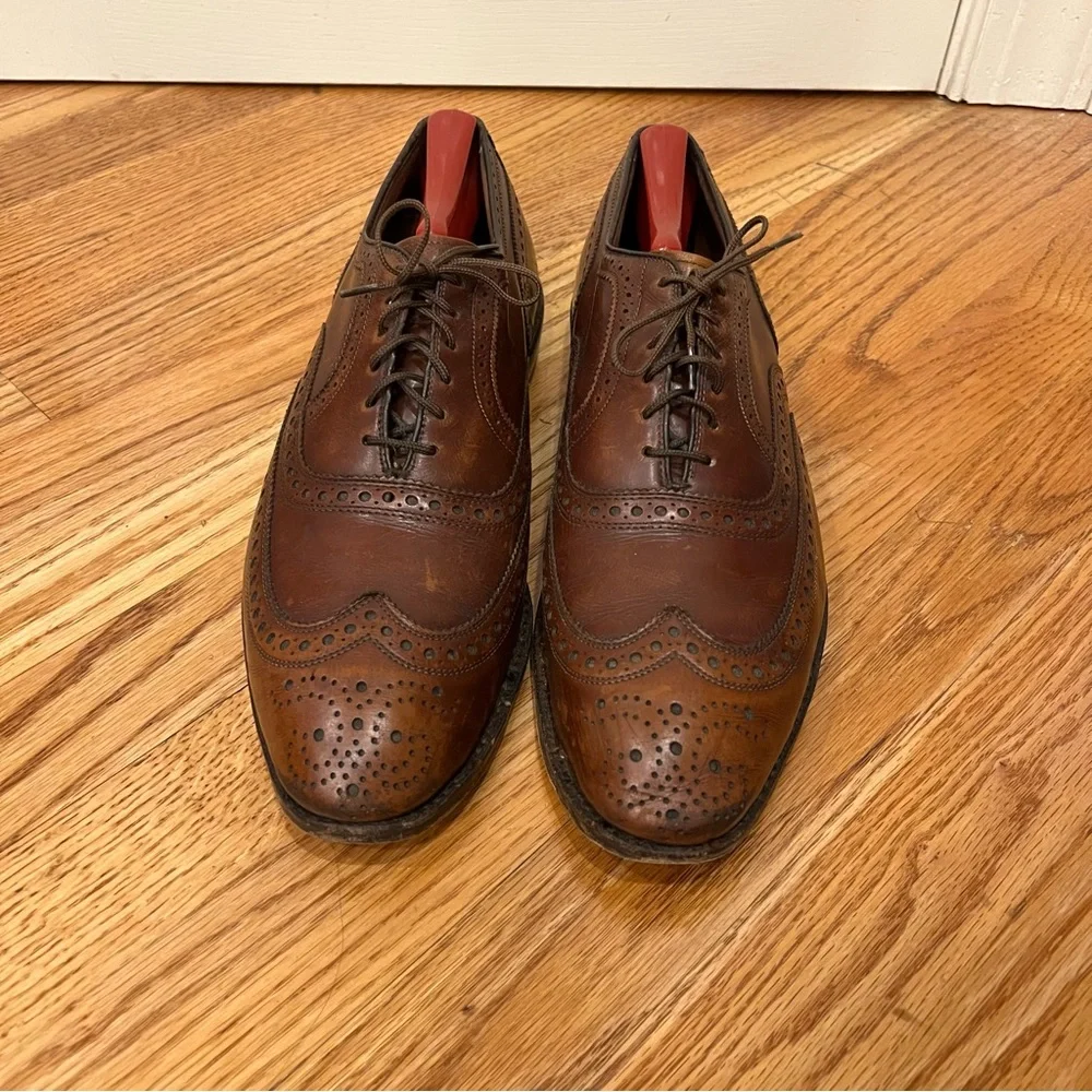 Allen Edmonds McAllister Men’s Brogue Leather Wingtip Dress Shoes Oxfords 10.5 C